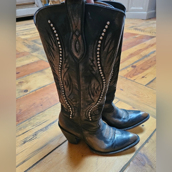 Black & brown studded Idyllwind Boots - Picture 2 of 6